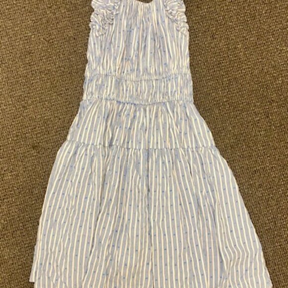 Girls HABITUAL Blue & White Striped High-Low Dress / Great Condition, Size 14 - Picture 2 of 6